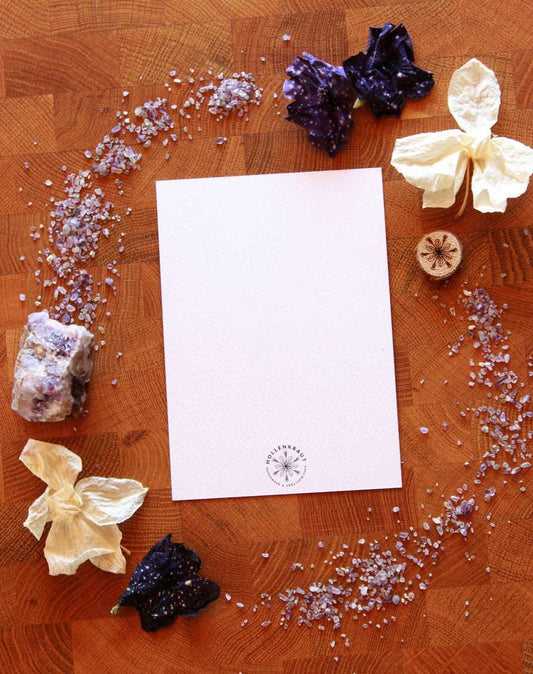 Rückseite des Prints: weiß mit kleinem Hollenkraut-Logo darauf